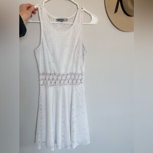 Bailey Blue White Lace Mini Dress